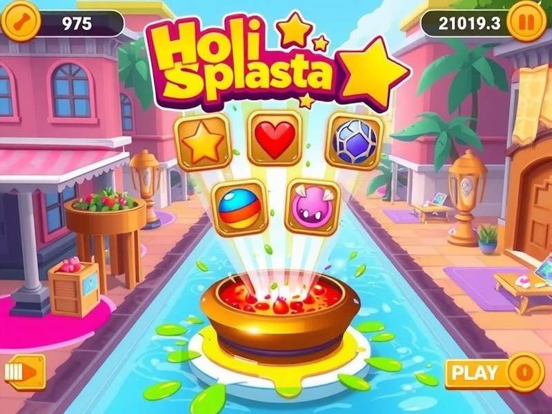 Holi Splash Fiesta Gameplay Screenshot